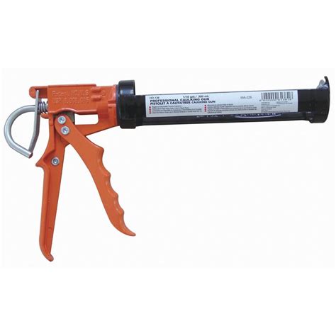 smooth rod caulk gun is easy to use with a built in seal punch and spout cutter. . Home depot caulk gun